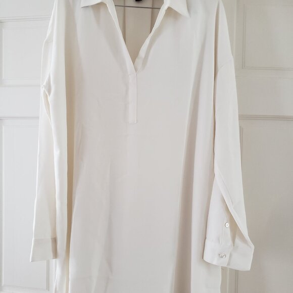 Graceful white long-sleeved J Jill blouse - Picture 1 of 3